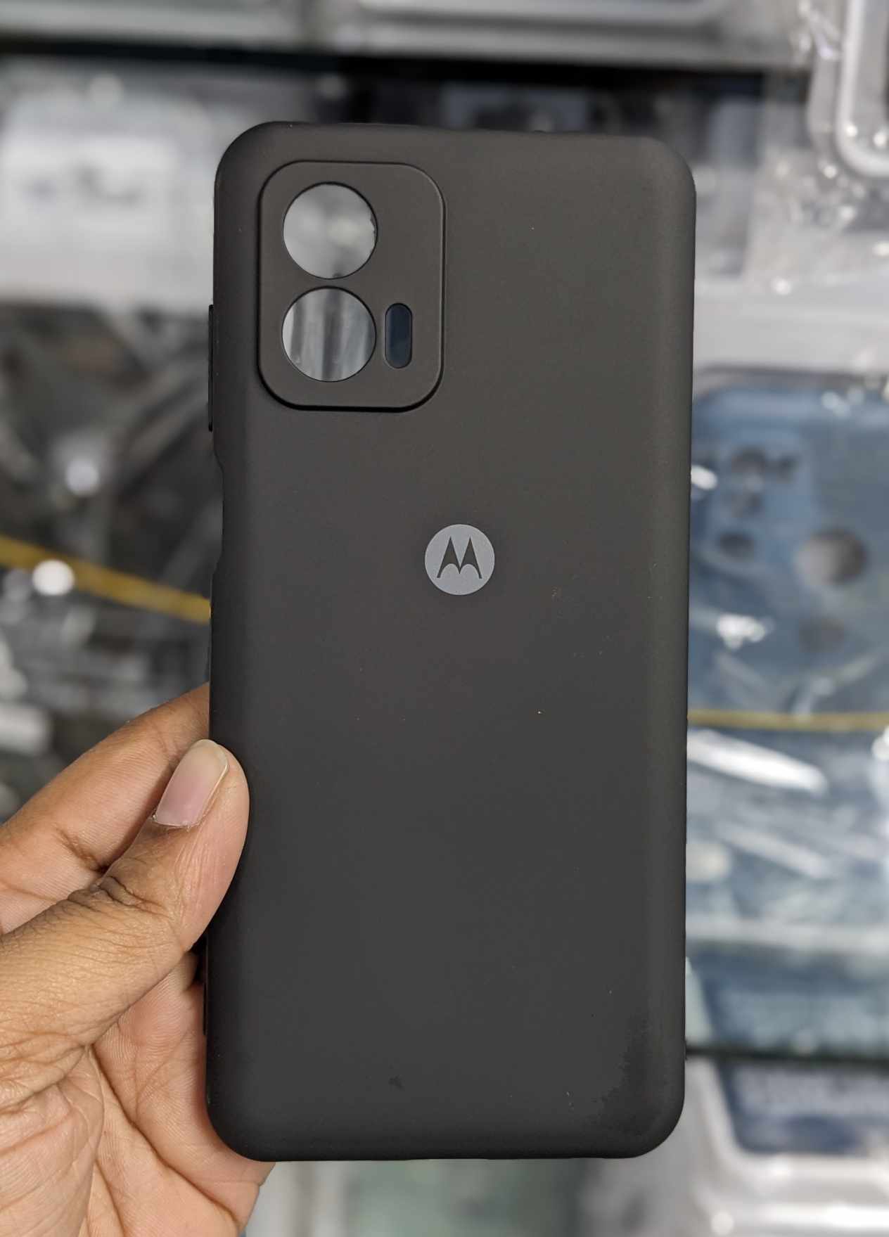 For Motorola Moto G73 Luxury Silicon Protect Back Cover Soft Case - Camera