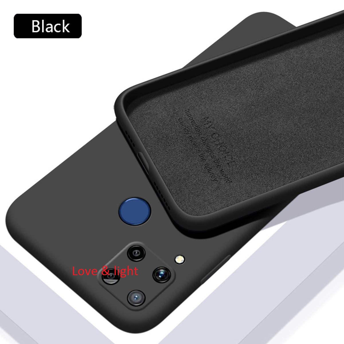 For Realme C15 luxury silicon protect Back Cover soft case
