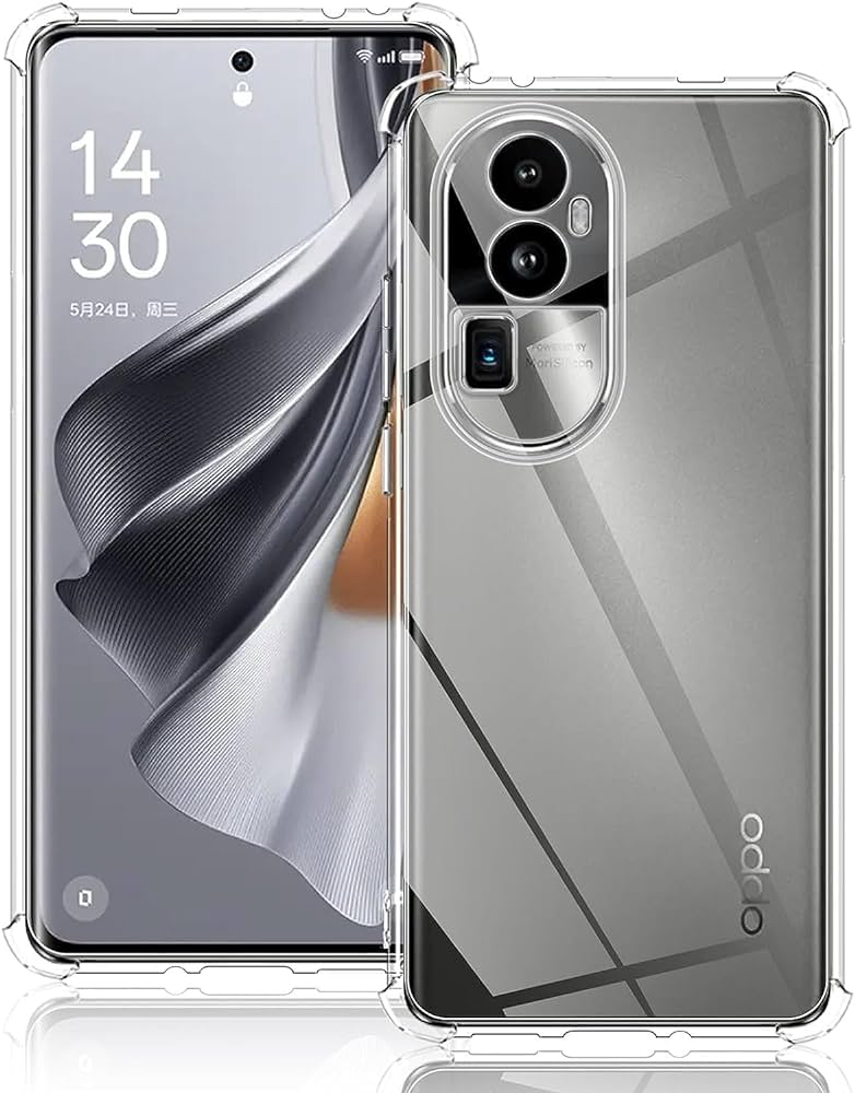 OPPO Reno 10 Pro Plus + Premium Silicone Case Soft TUP Bumper Shockproof Shell Back Clear Camera and Screen Protective Phone Cover Case