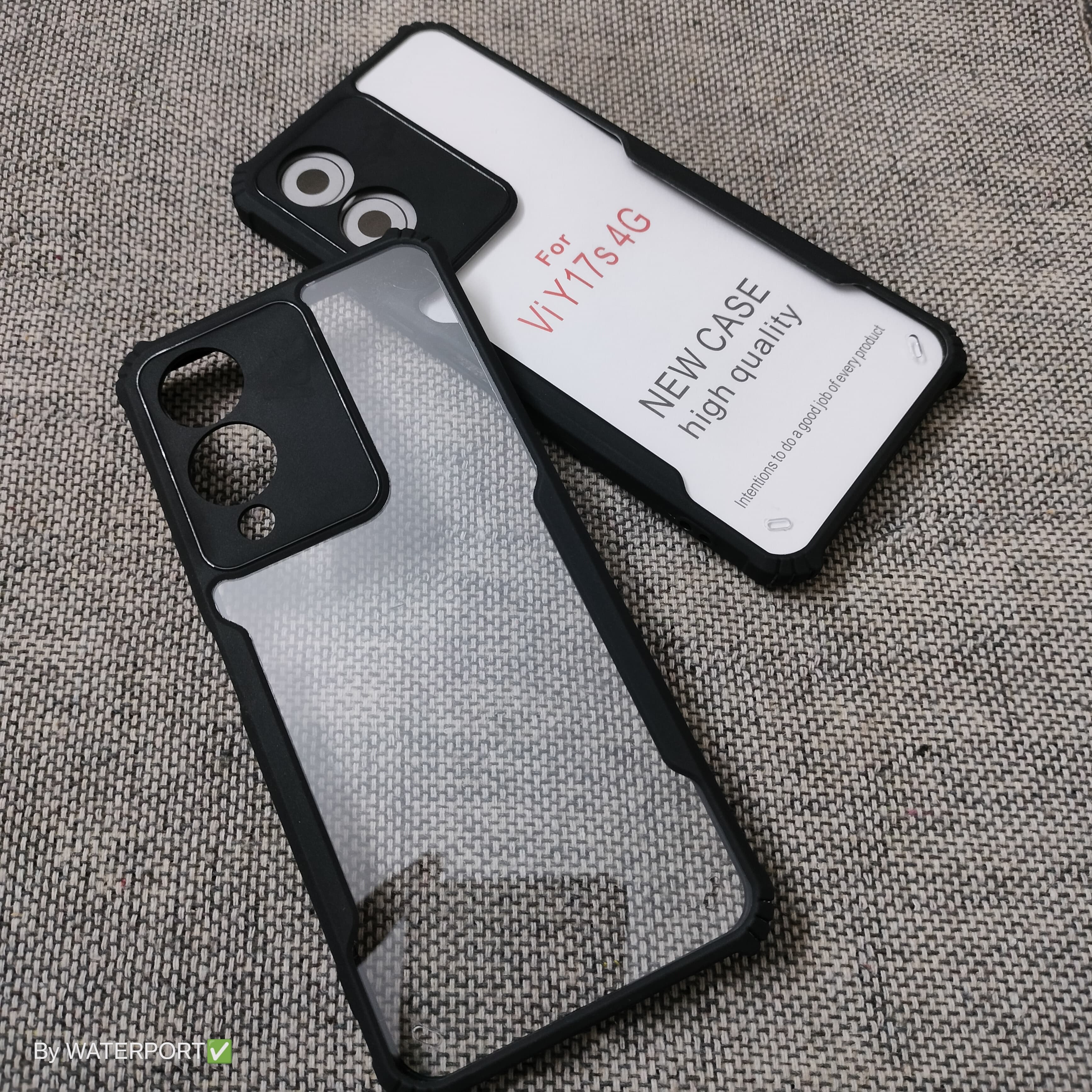 For vivo Y17s Transparent New Design Xnddhu Shockproof Airbag Protective Back Cover Phone Case