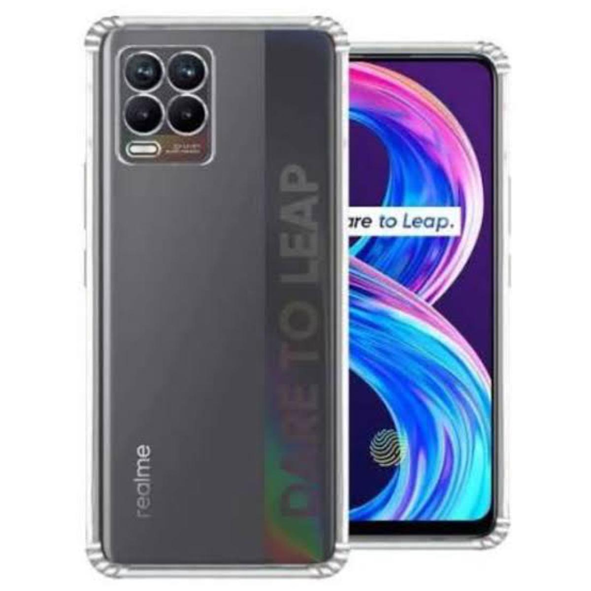 cristal clear transparent back cover for realme 8 / realme 8 pro 4g