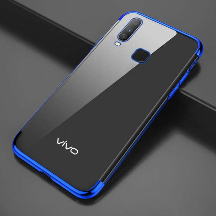 Vivo Y12 / Vivo Y15 / Vivo Y17 - Luxury Integrated Camera Protection Shockproof Soft TPU with Logo Cut Back Cover Case