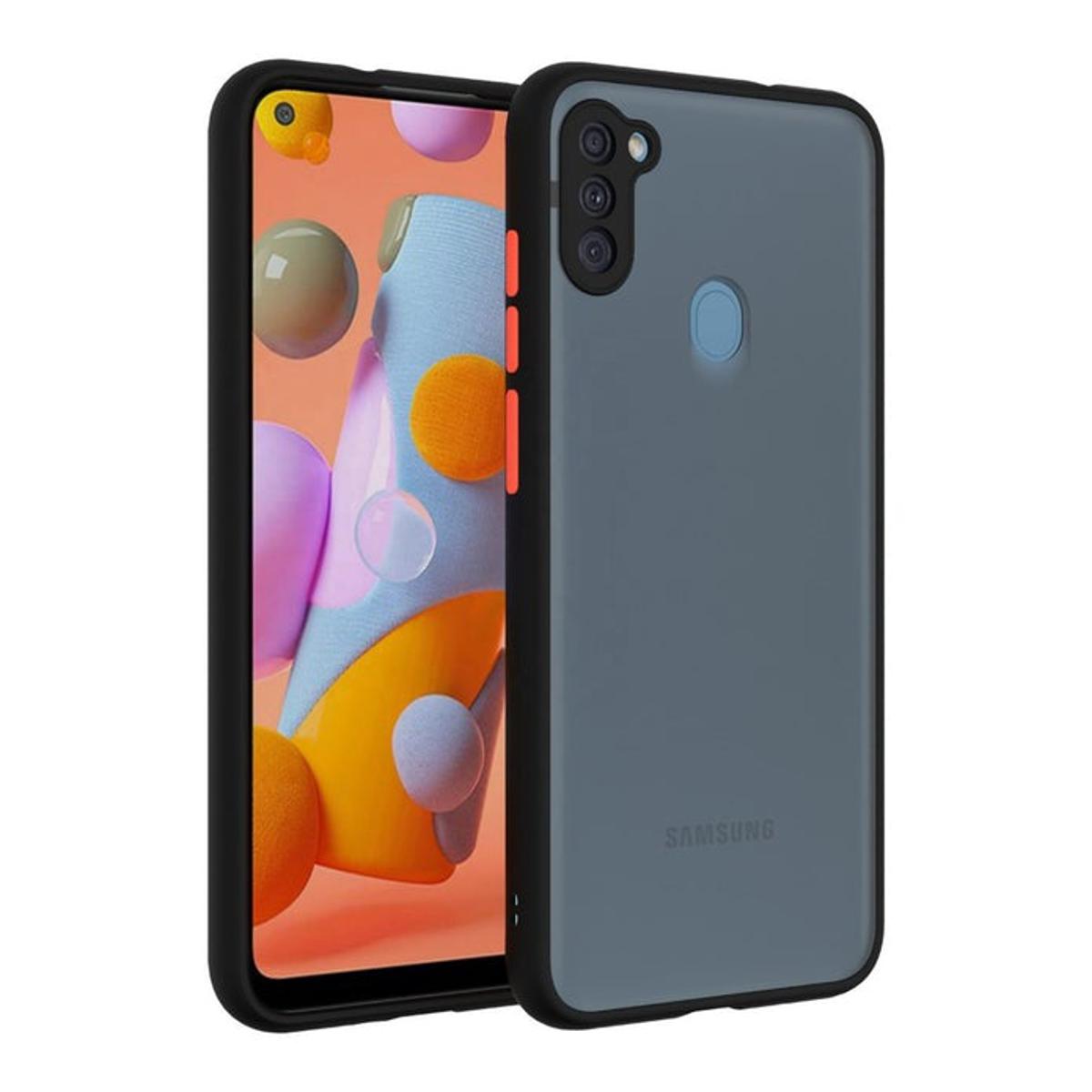 For Samsung Galaxy M11 Back Cover | Matte Back Cover For Samsung Galaxy M11 | Translucent Frosted Smoke Mobile Cover for Samsung Galaxy M11 Camera Protection Phone Case