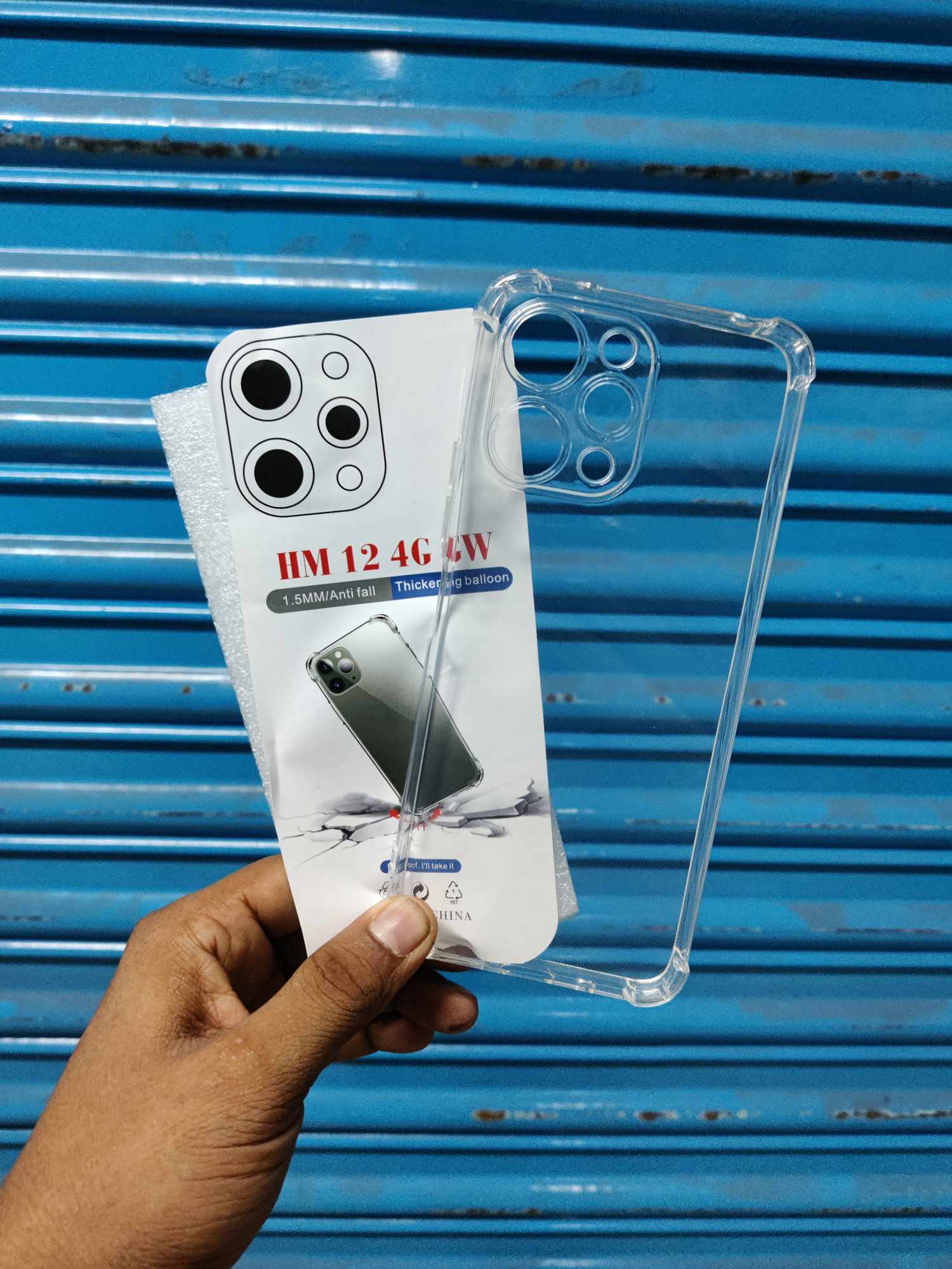 for redmi 12 4g soft clear transparent back cover