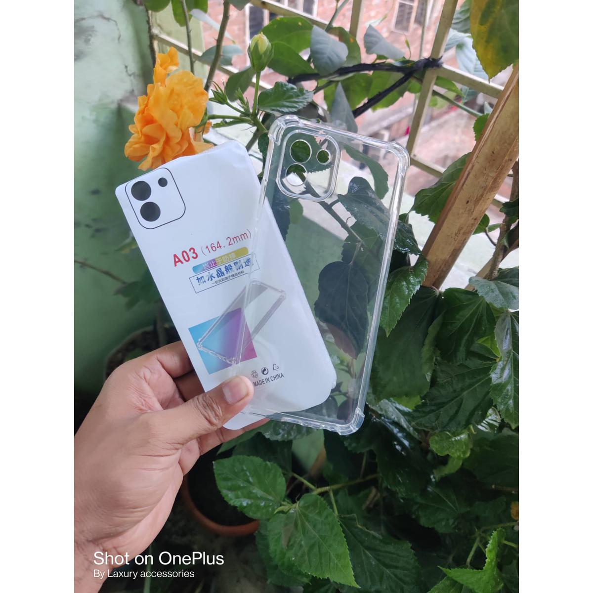 TRANSPARENT BACK COVER FOR SAMSUNG GALAXY A03 4G