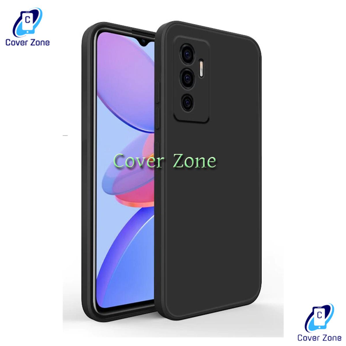 For vivo V23E Heavy strong Liquid Silicone Soft Gel Rubber Shockproof Back Cover