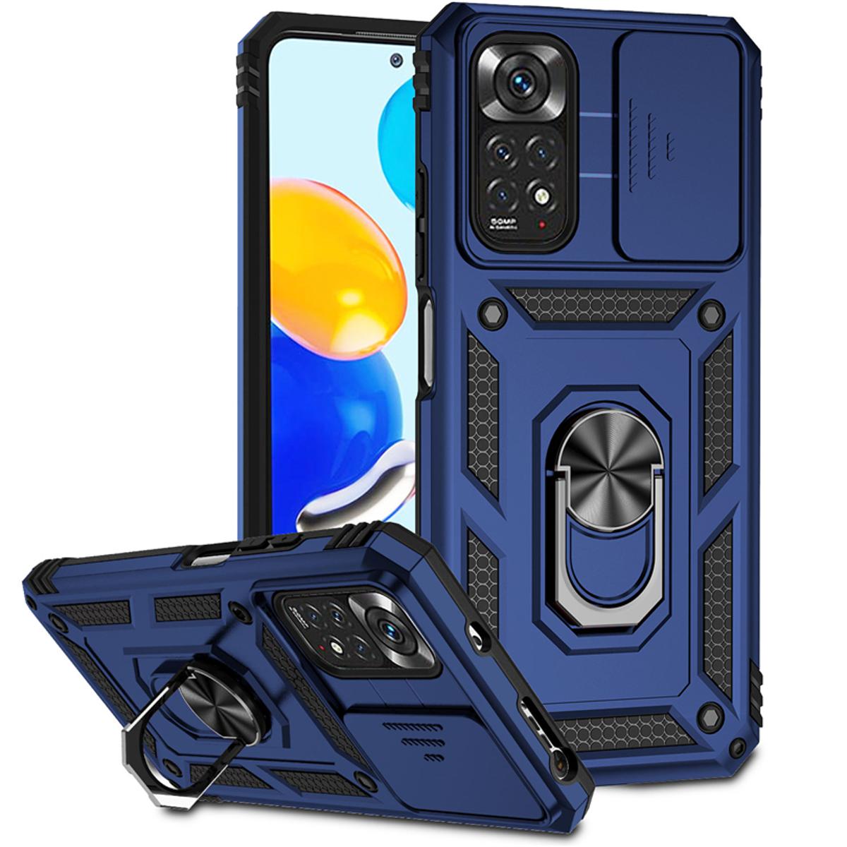 Thick armor for Xiaomi Redmi Note 11 Pro 4G 5g/Xiaomi Poco X4 Pro 5G mobile phone case TPU pc hard ring car ring bracket shockproof back cover camera protection