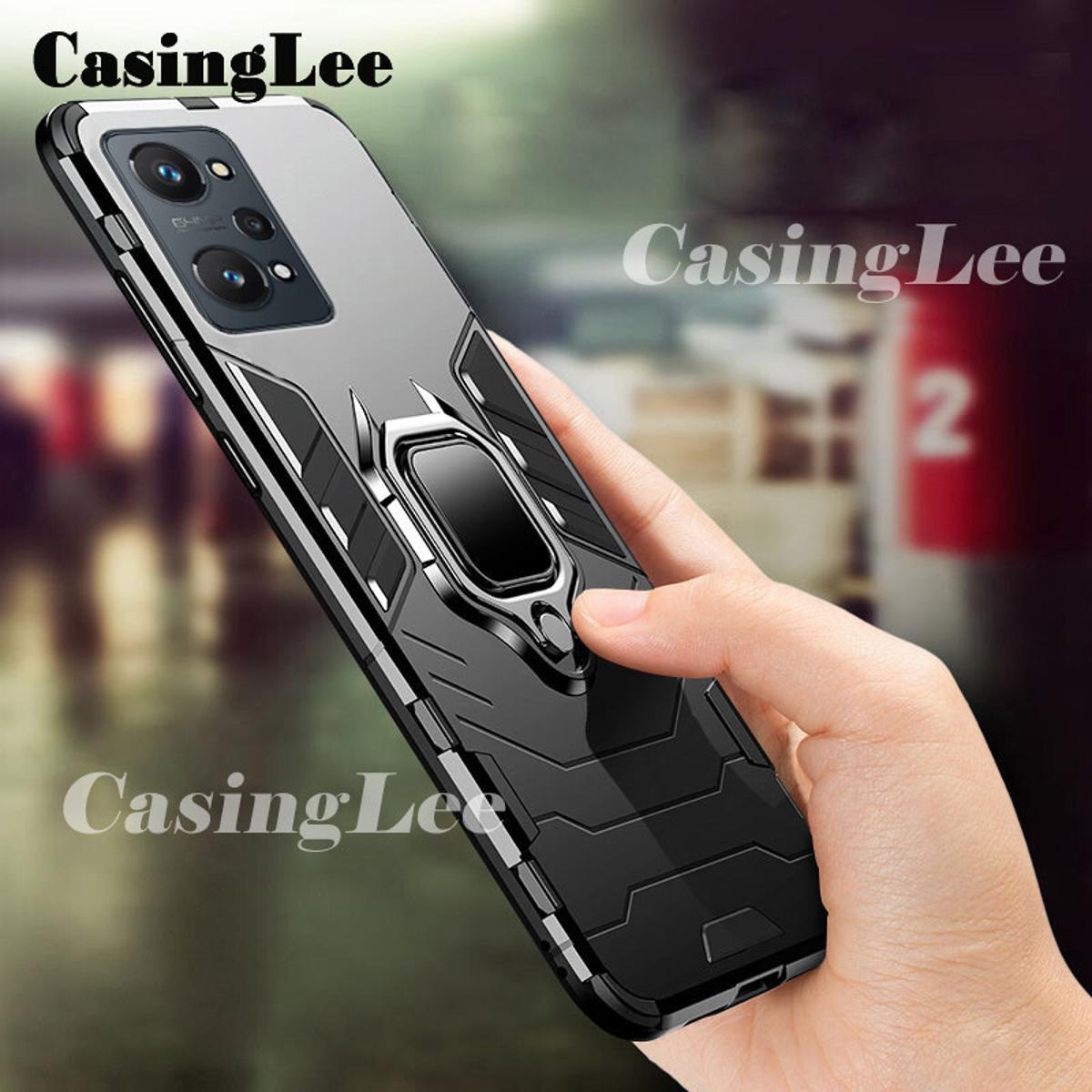 Casinglee for Oppo A96 4G case shockproof armor stand with Holder car magnetic ring back cover for Oppo A96 4G phone cases for girls and boys