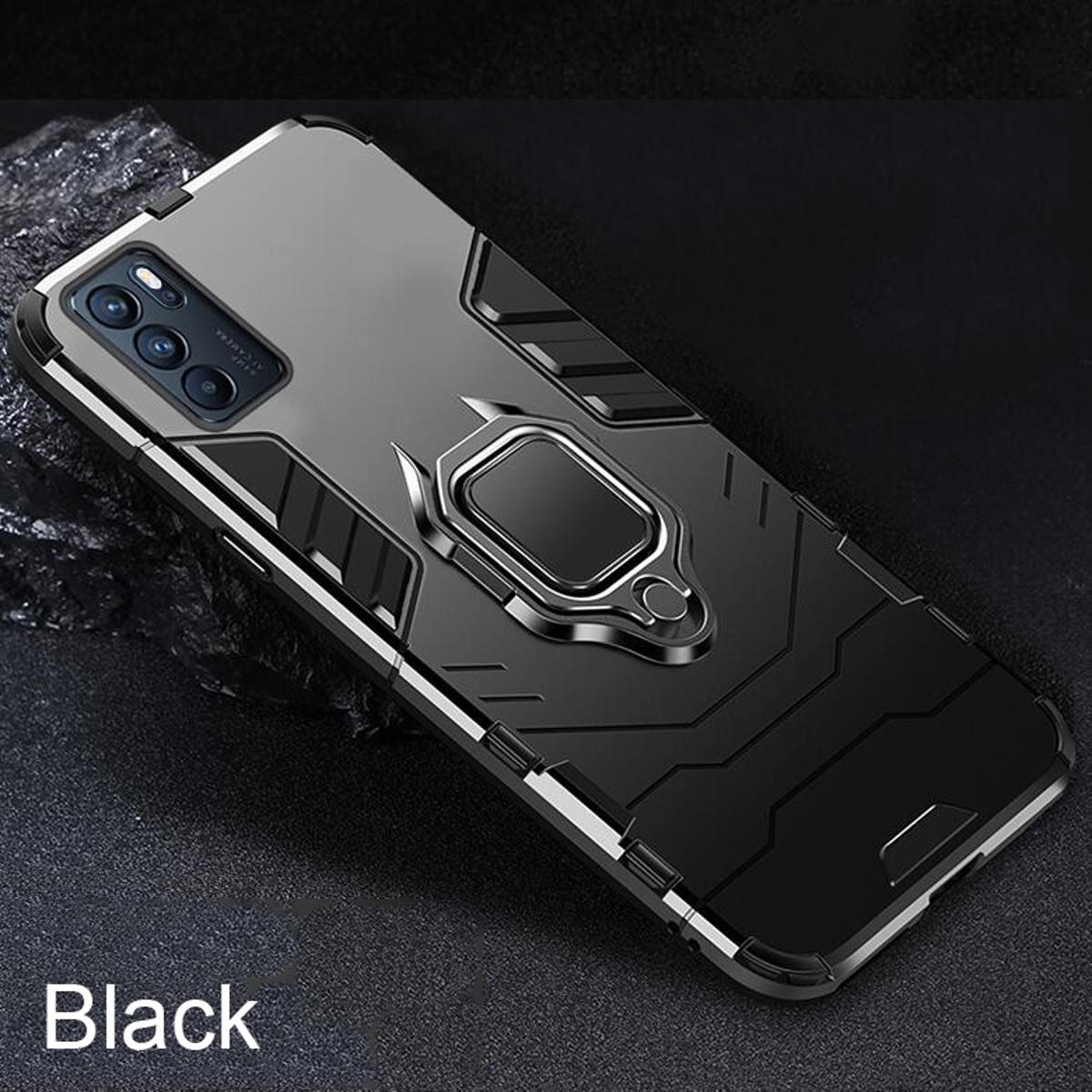 Icasecover for Oppo Reno 6 Pro 5g hard case shockproof car magnetic stand Holder back cover