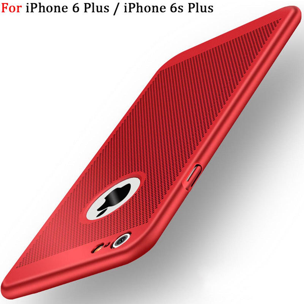Ultra Thin Heat Dissipation Back Cover For 6 Plus / 6s Plus Hollow Breathable Micro Matte Hard PC Super Slim Phone Case