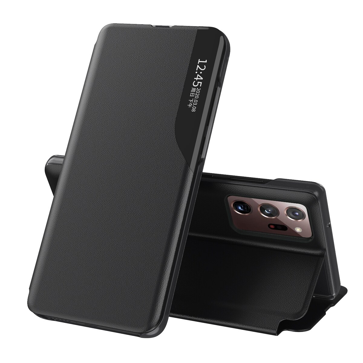 For Samsung Galaxy Note 20 ultra 5G Smart View window flip stand cover PU leather case