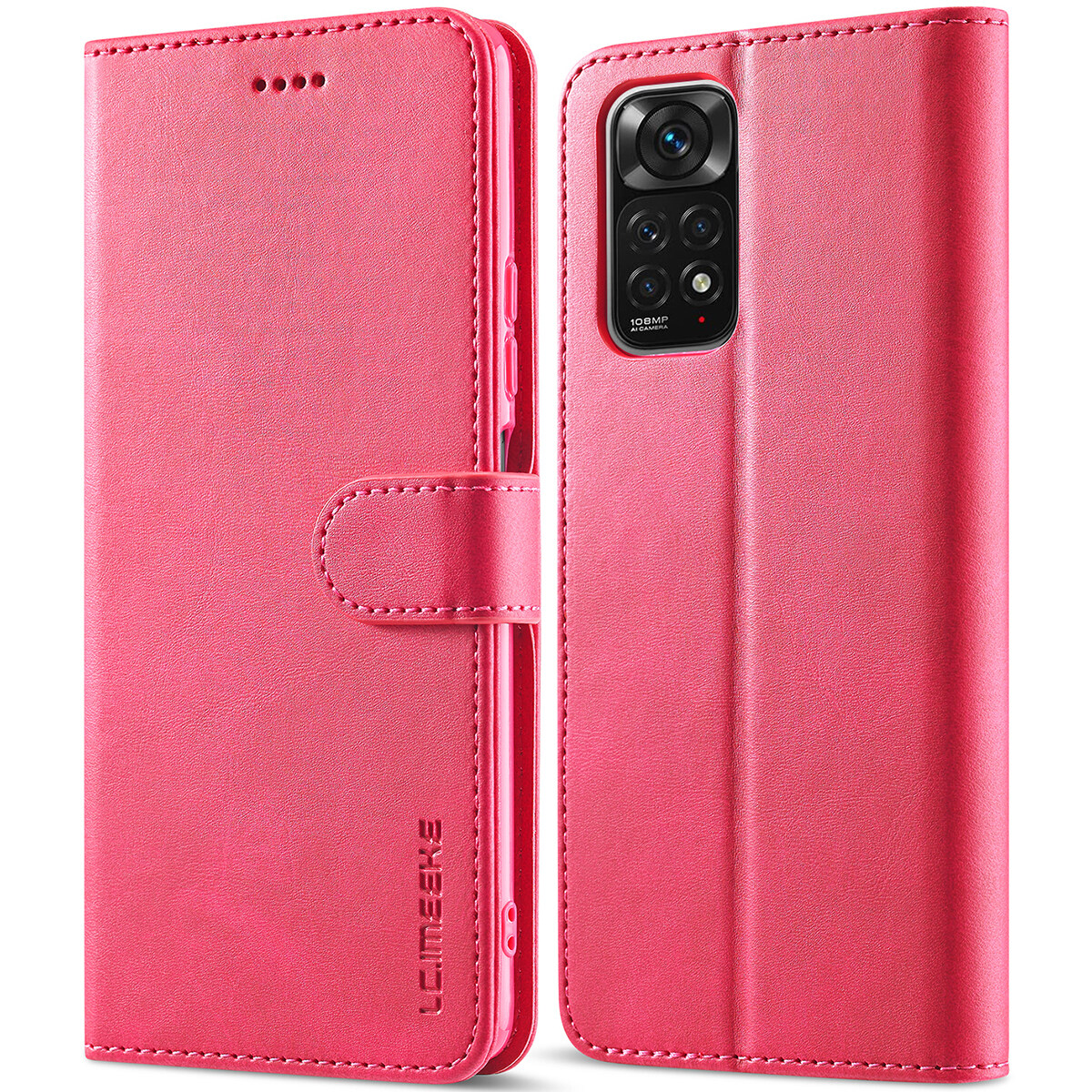【Lejia】Lthmy for Xiaomi Redmi Note 11 5g/4G premium PU leather magnetic holder stand cover