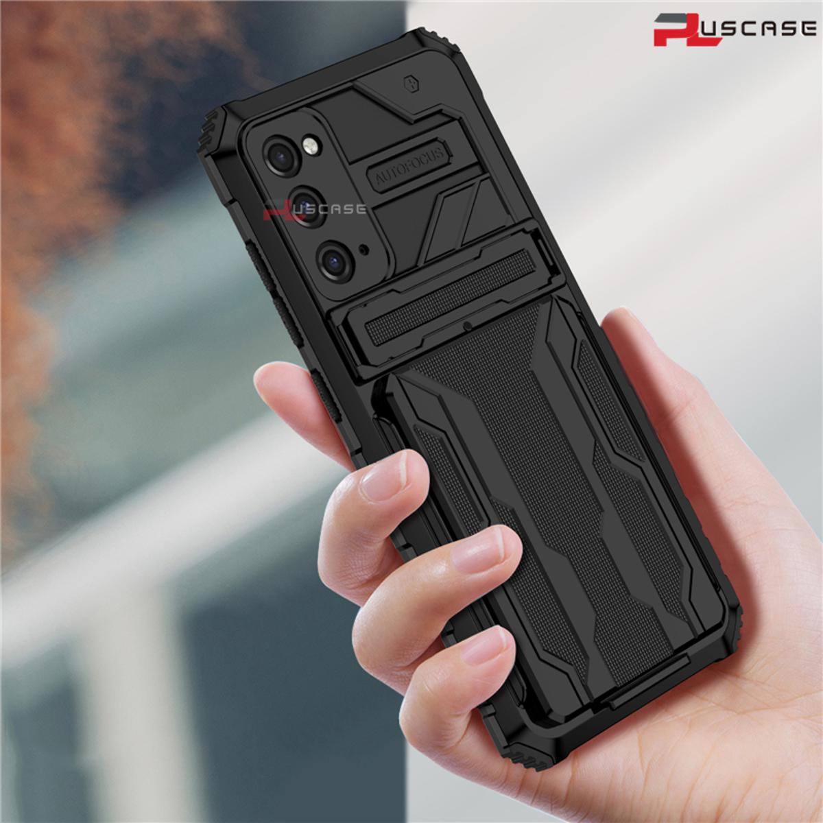 Pluscase for Samsung Galaxy S20 Fe case Holder card slot lens protective shell pin shockproof back cover