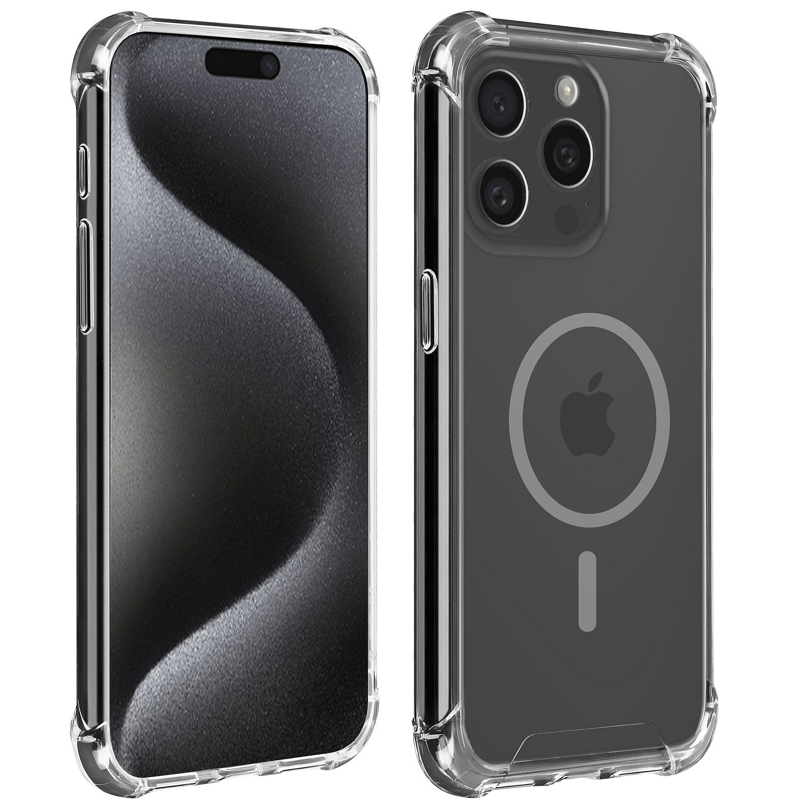 For iPhone 15 Pro Max Transparent Clear Silicon Tup Back Cover Phone Cases phone cover Pani Cover