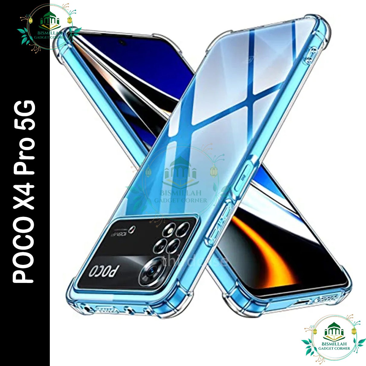 Transparent back cover For Xiaomi Poco X4 Pro 5G Luxury transparent Protect Back Cover Soft Case
