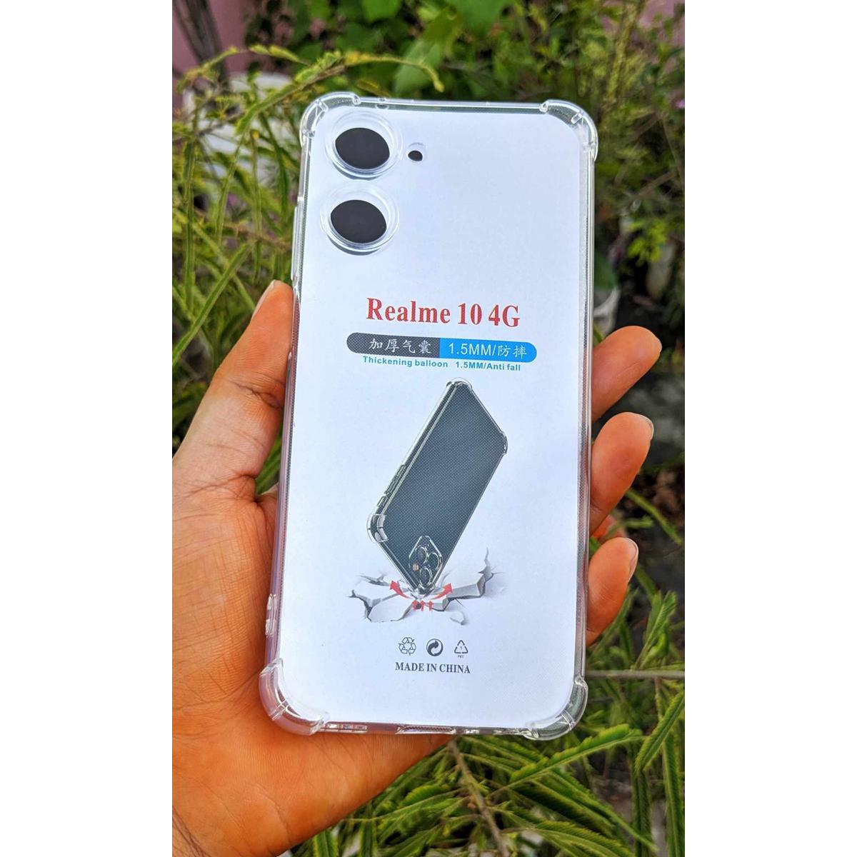 For Realme 10 4G Case Slim Fit Soft Clear TPU Shockproof Shell Protective Cover For Realme 10 4G Case Transparent - Phone - Camera