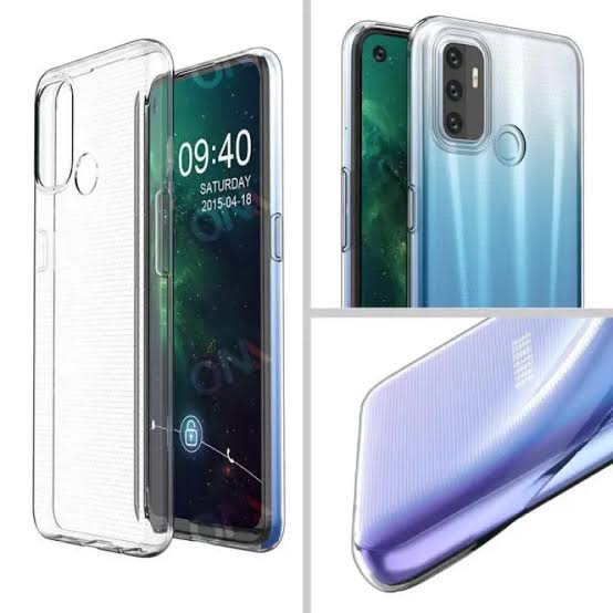 For Oppo A53 ultra Slim Transparent anti shock side bumper corner 4D Crystal clear camera cutting cover
