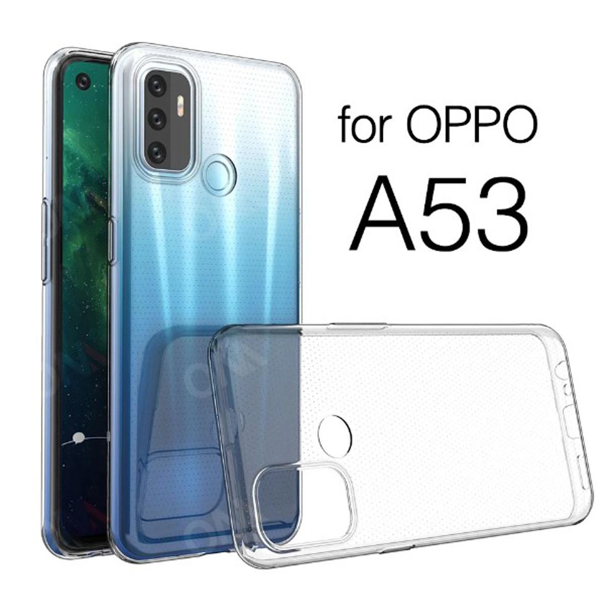 Back Case For Oppo A53 Transparent Cover Tpu Back Case