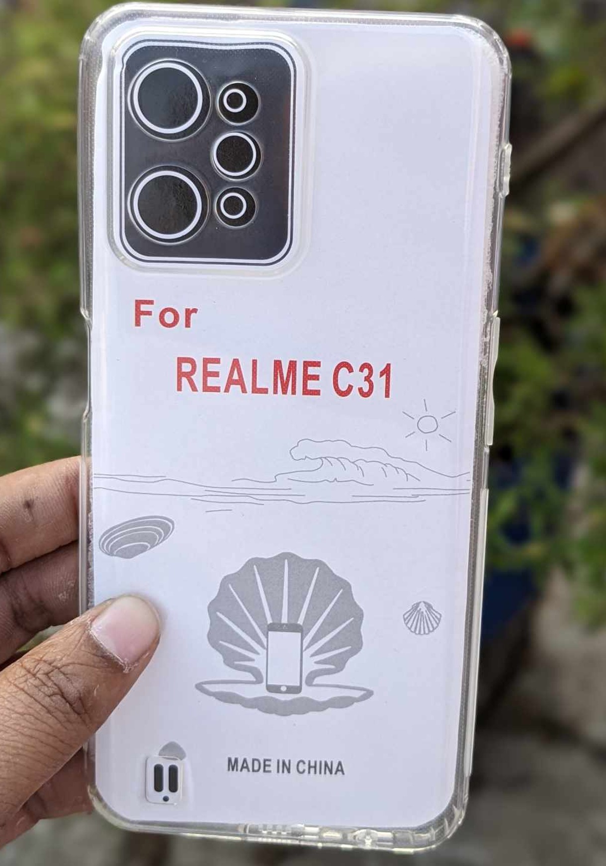 For Realme C31 Shockproof transparent liquid crystal long time use soft premium protective back cover