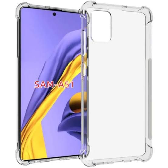 Back Case For Samsung Galaxy A51 Transparent Cover Tpu Back Case