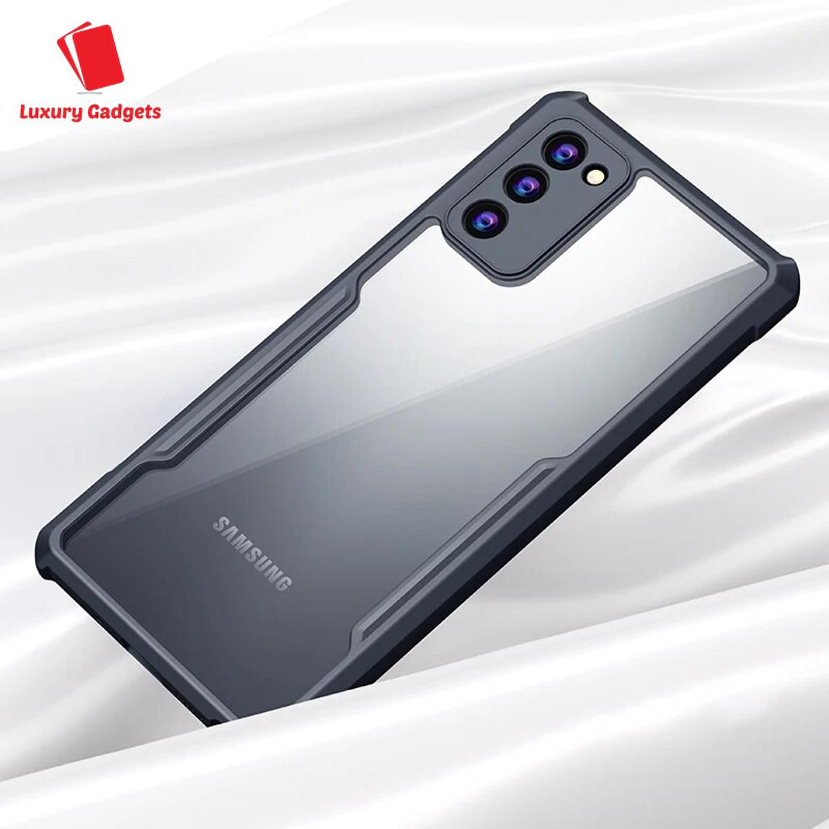 For Samsung Galaxy S20 Fe S20 Lite S20 Fe 5g S20 Fan Edition Back Covers Luxury Xund Transparent Crystal Clear Light Weight Trendy Stylish Slim Shockproof Bumper Camera Protective Phone Cases