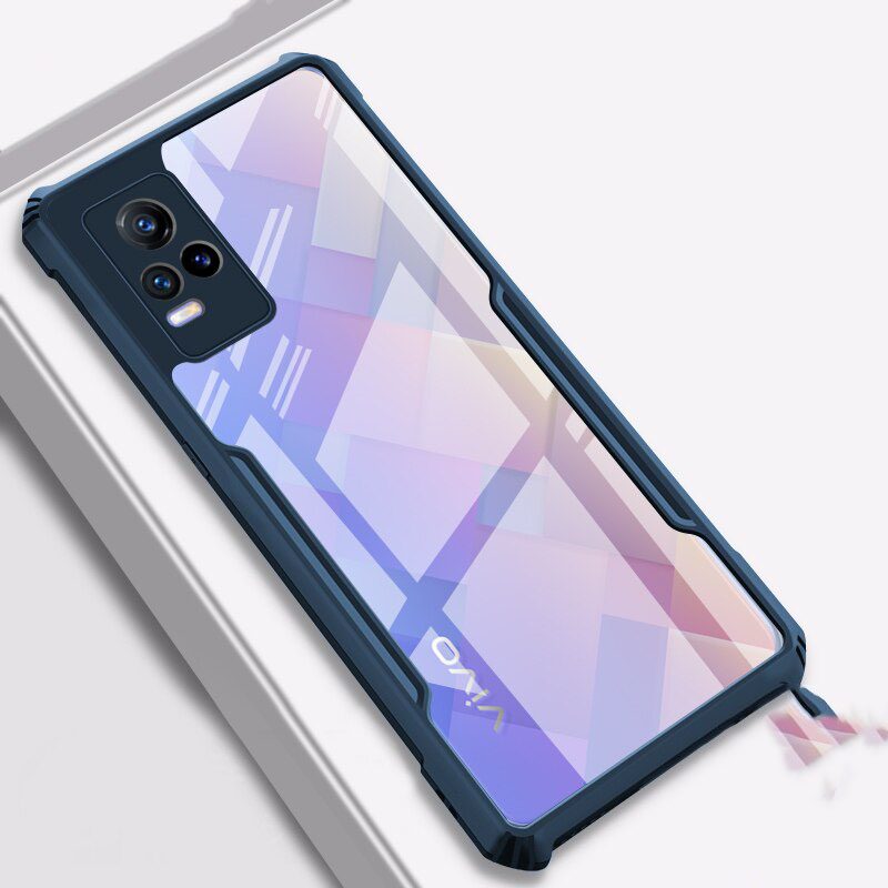 For Vivo V21E / Vivo Y73 Xunnd Back Cover Shockproof Back Cover Case Luxury Transparent Clear Hard Back Case