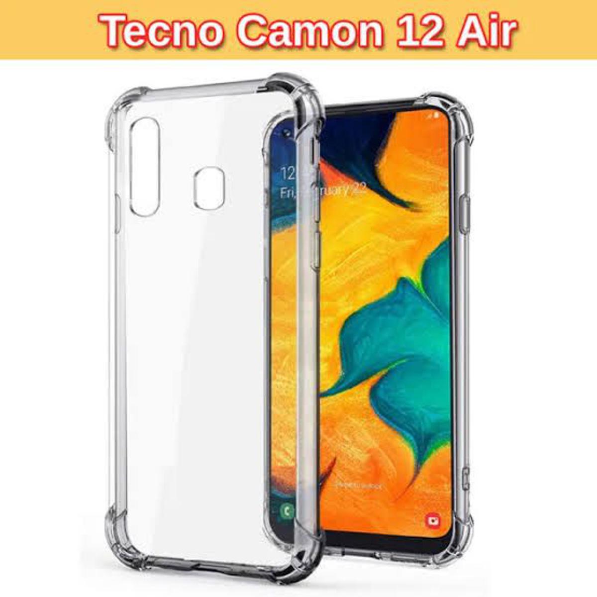Tecno Camon 12 Air Anti-Shock Air Cushions Drop Resistance Transparent TPU Case Silicone Back Cover