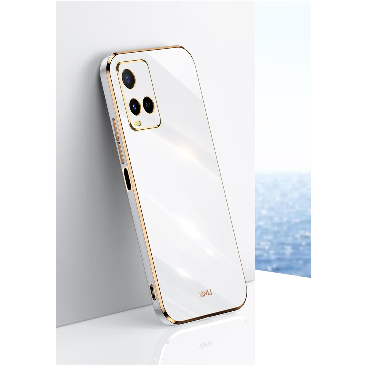For Vivo y21 / y21s / y33s Back Cover 6D Plating Luxury Electroplate Shockproof Soft Silicone Back Cover CaseFor Vivo y21 / y12s / y33s