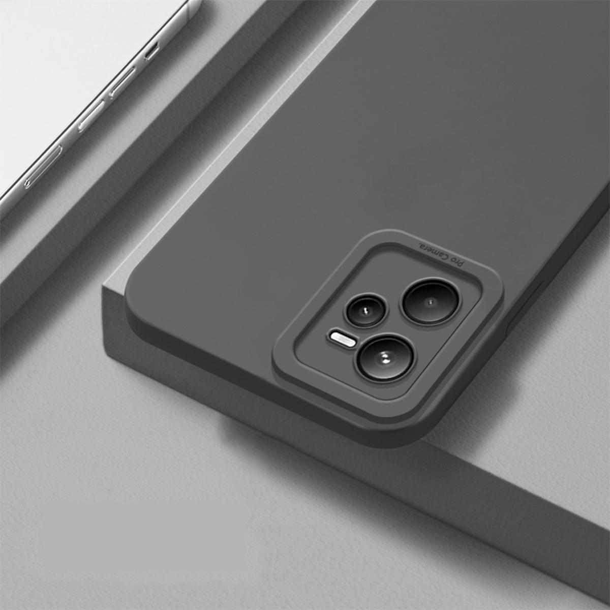 For Realme C35/Realme Narzo 50a Prime Heavy strong Liquid Silicone Soft Gel Rubber Shockproof Back Cover - Phone (Back Case Cover For Smartphone)