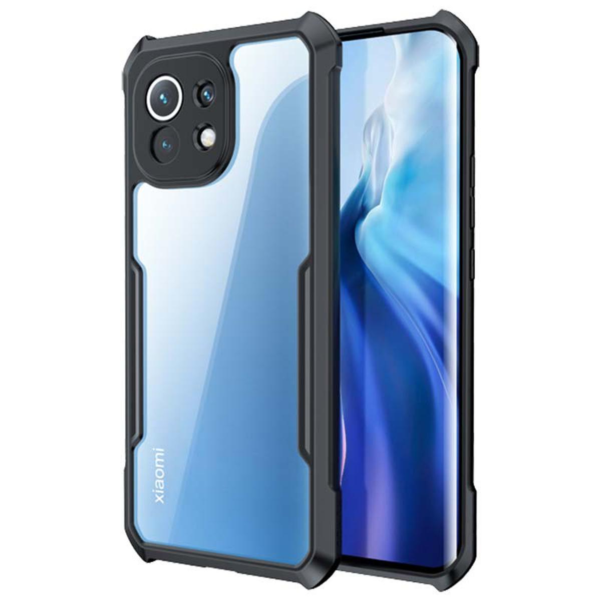 For Xiaomi Mi 11  Edge-Reinforced Shockproof Cushion Back Clear Hybrid Transparent Hard Cover Casing