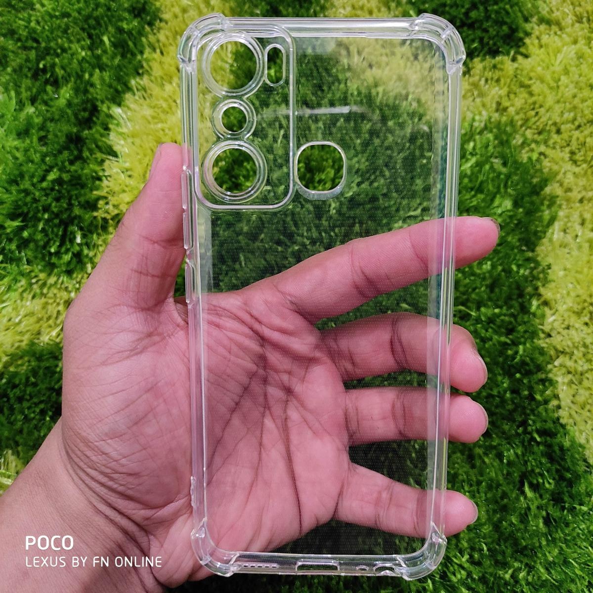 For Infinix Hot 20i, X665C, X665E Clear Cover Soft Thin Anti-Scratches Crystal Case(Transparent) (Back Case Cover For Smartphone)