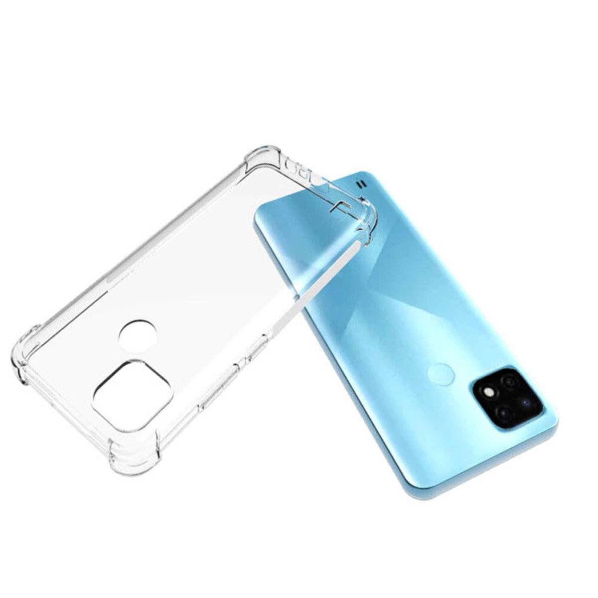 For Oppo Realme C21 ultra Slim Transparent anti shock side bumper corner 4D Crystal clear camera cutting cover