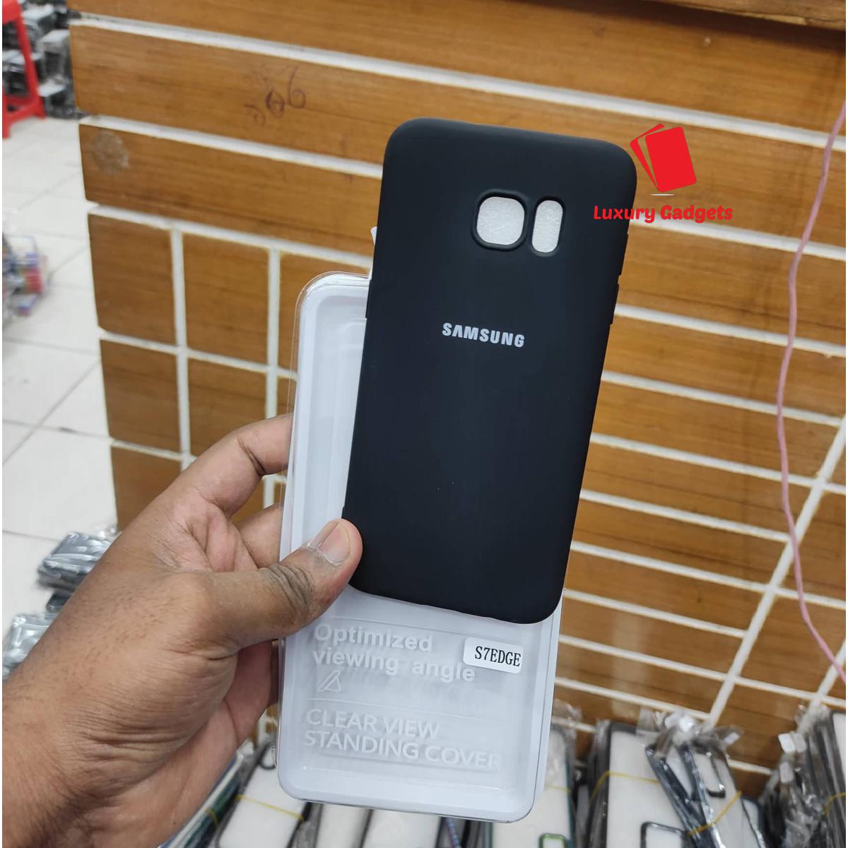 Silicone Cases For Samsung Galaxy S7 edge Luxury Soft Flexible Super Shockproof Camera Bumper Protective Stylish Silicon Phone (Back Case Cover For Smartphone)