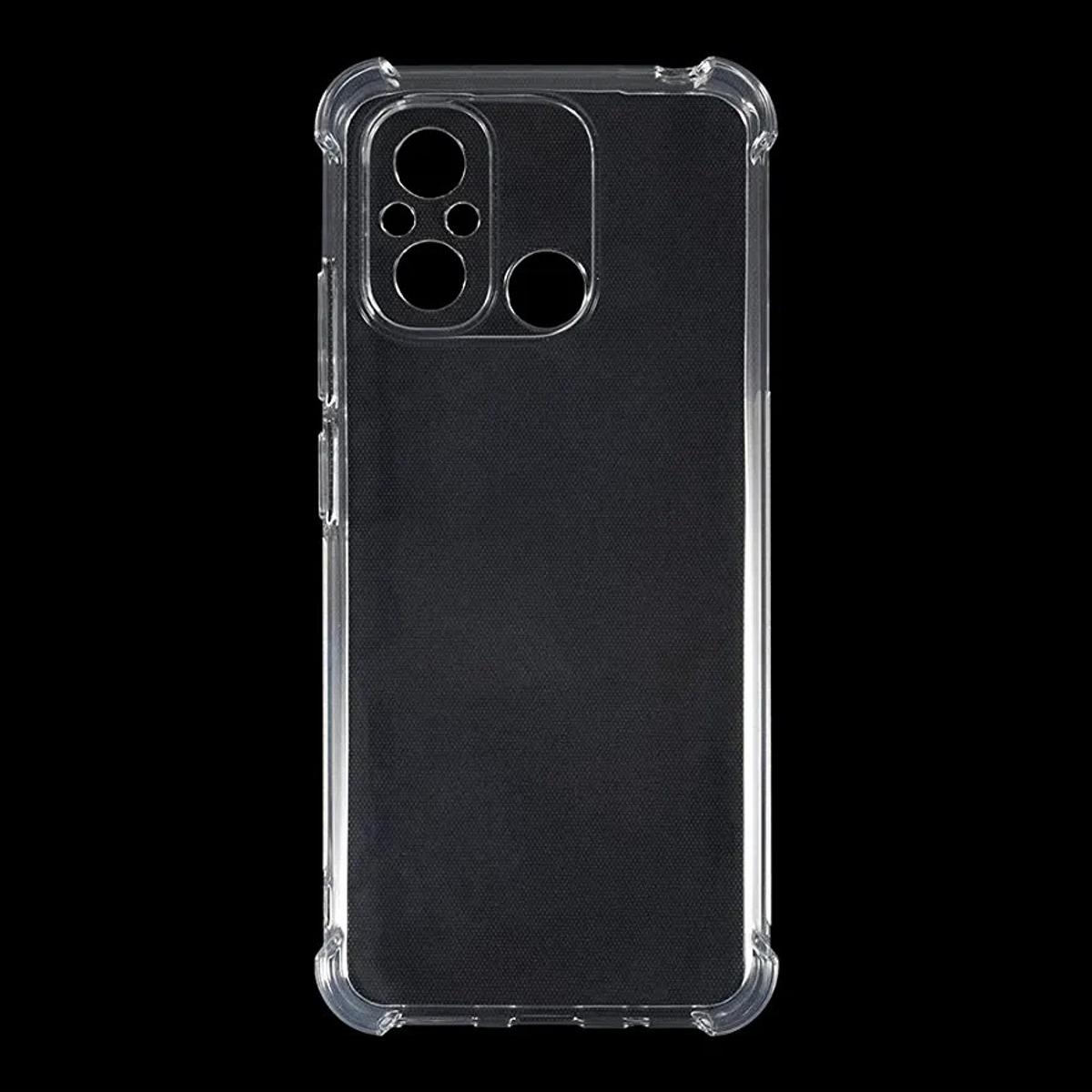 for redmi 12c / poco c55 soft clear transparent  back cover