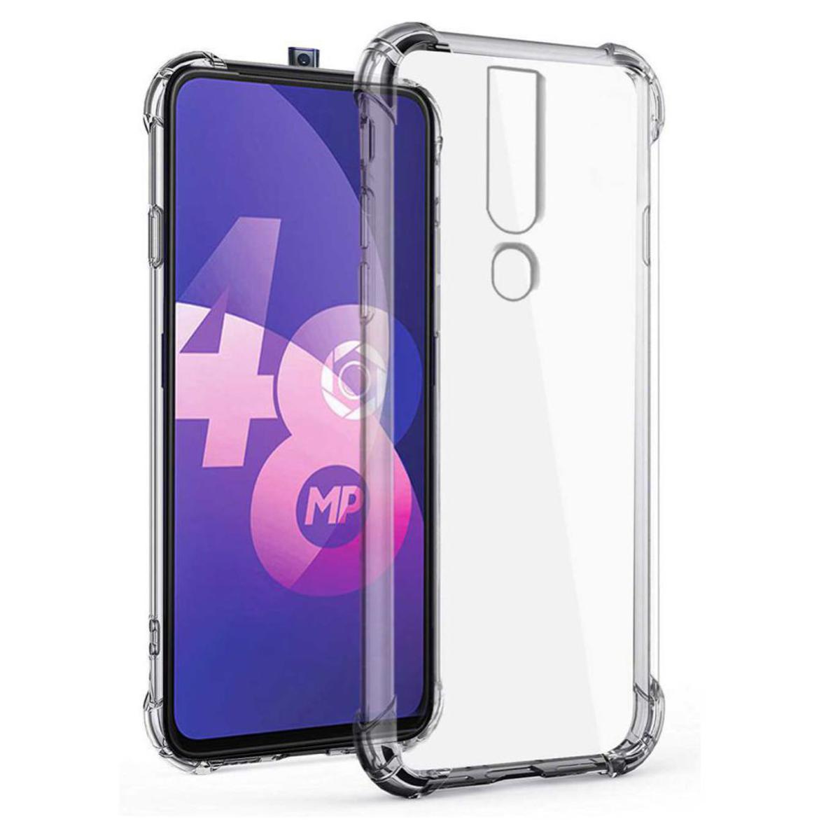 For Oppo F11 Pro ultra Slim Transparent anti shock side bumper corner 4D Crystal clear camera cutting cover