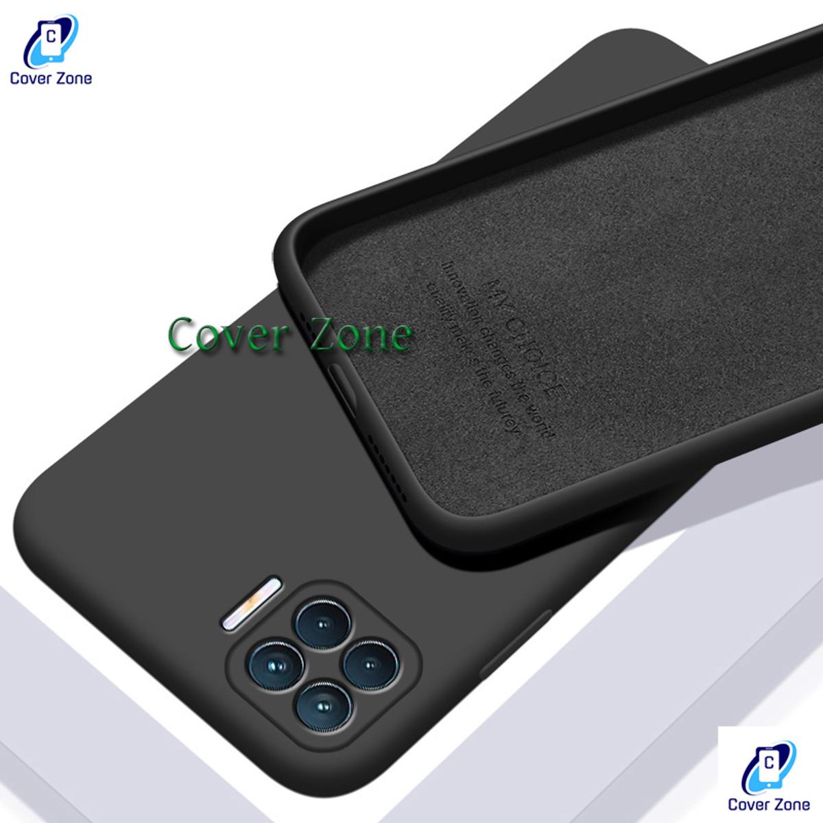 For Oppo F17 Liquid Silicone Soft Gel Rubber Shockproof Cover For Oppo F17 Phone Case - Camera