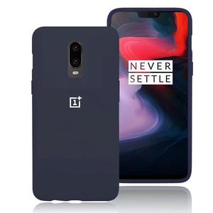 For OnePlus 6T Matte Finish Silicone with Inside Fiber Cloth Phone Back cover