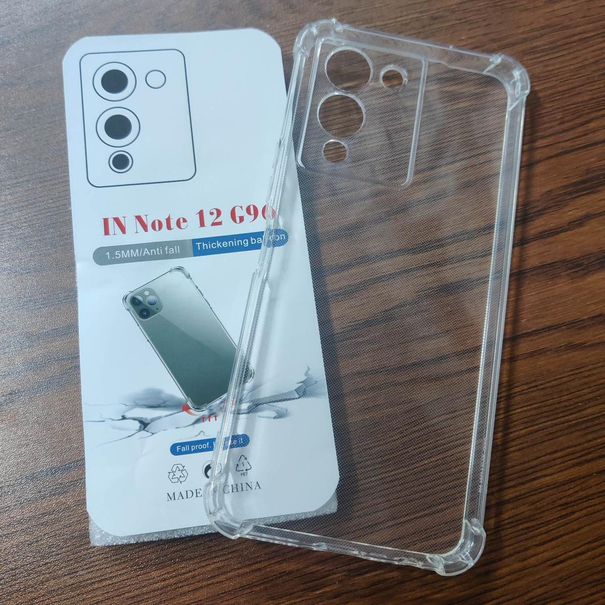 for infinix note 12 g96 soft clear transparent back cover - Phone - Camera