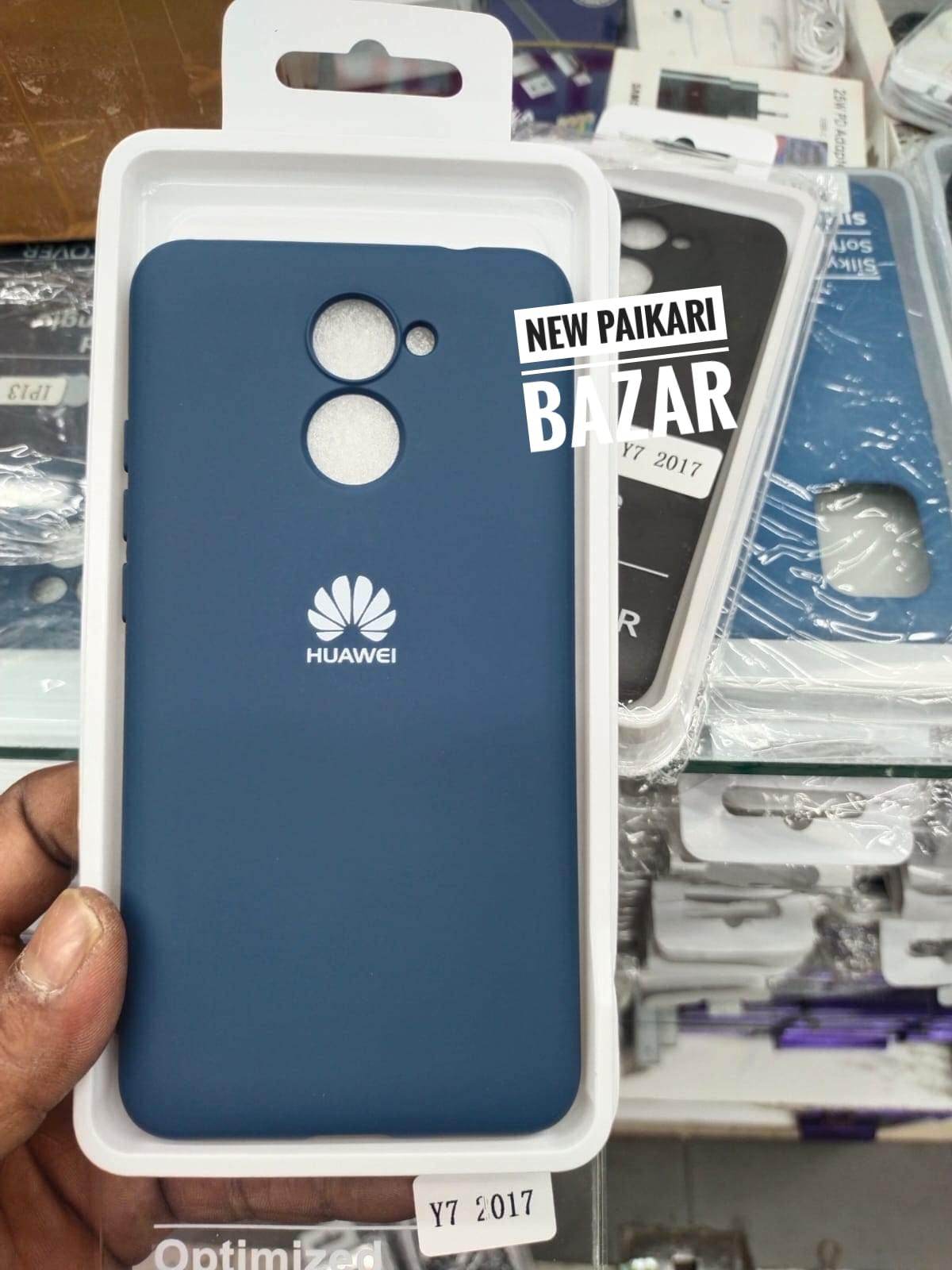 For  Huawei Y7 (2017) Silicon Mobile Back cover