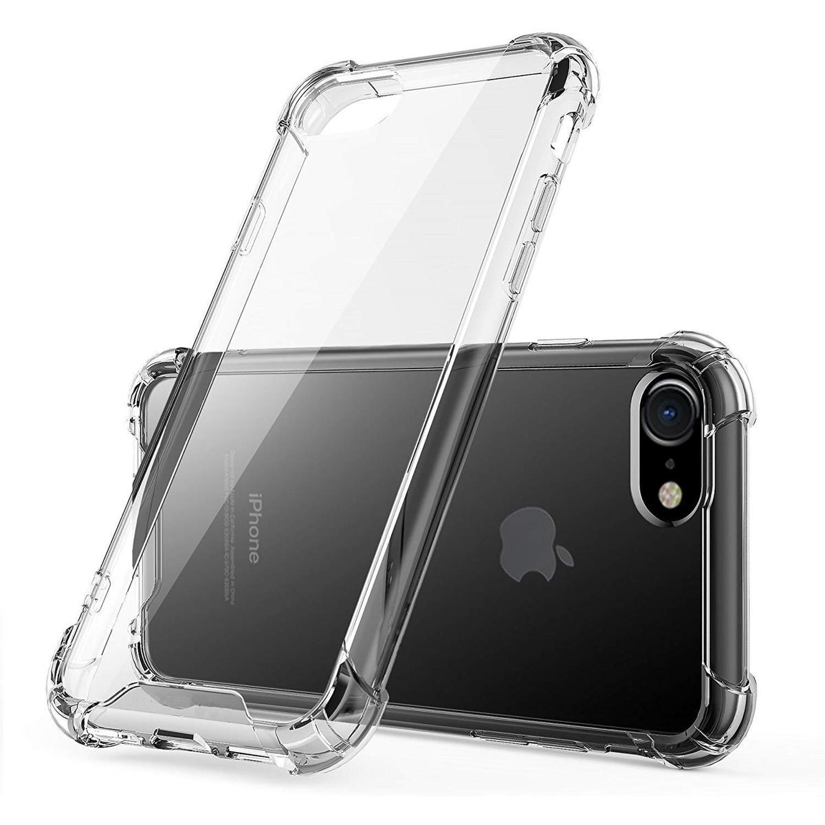 For Apple iPhone SE 2020 Premium Silicone Case Crystal Clear Soft TPU Ultra-Thin Transparent Flexible Protective Mobil