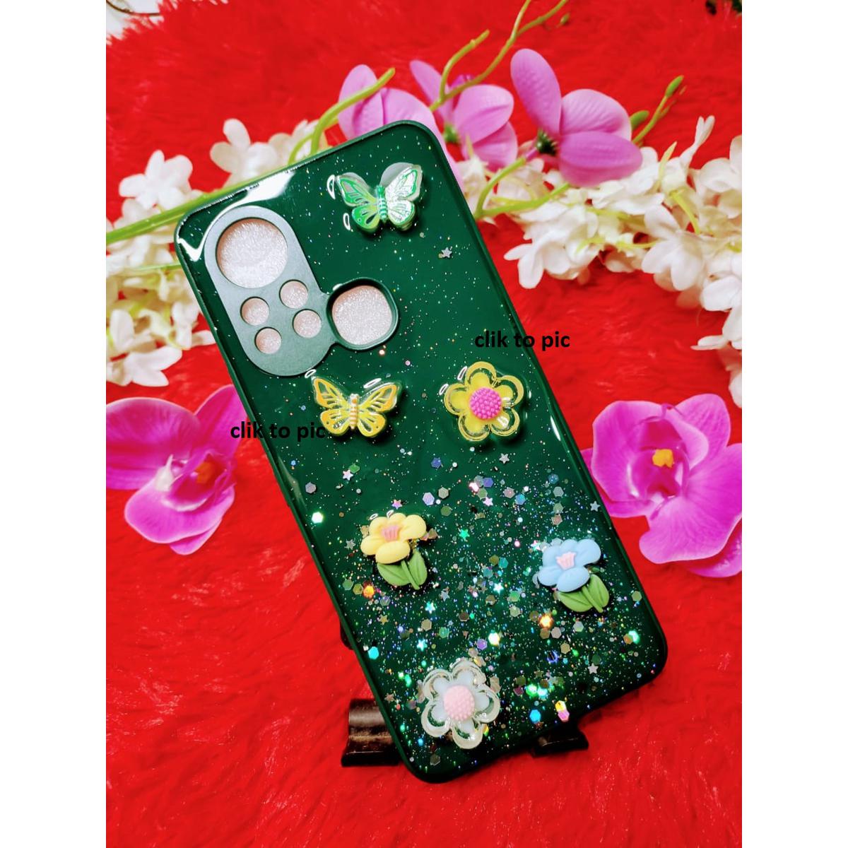 for Infinix Hot 11S Cover Fashion 3D Diamond Butterfly Shiny Glitter Starry Space Phone Case Clear Soft TPU Silicone Shockproof Protective Back Cover - à¦®à§‹à¦¬à¦¾à¦‡à¦² à¦«à§‹à¦¨ - Phone - Phone - Phone Back Cover (Back Case Cover For Smartphone)