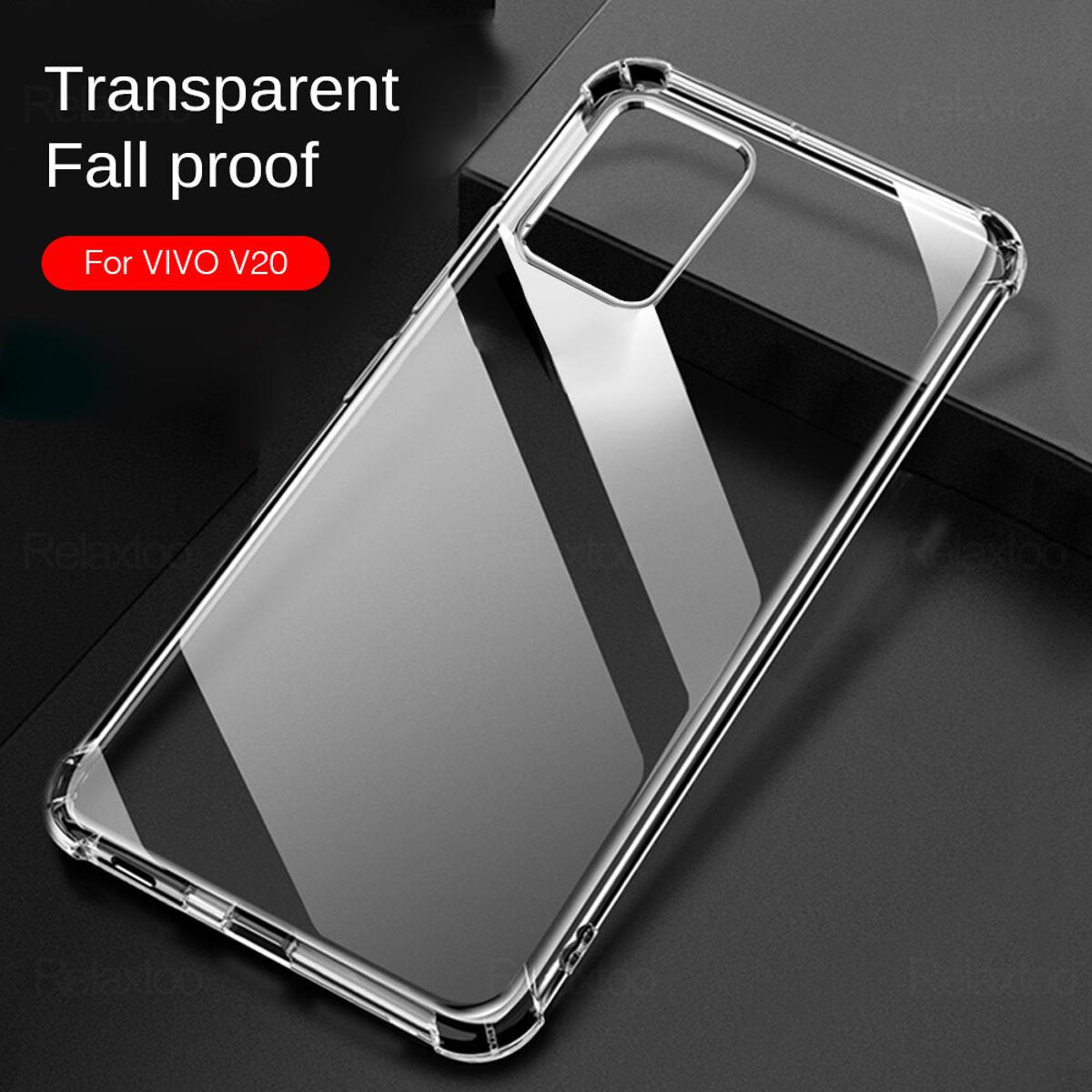 Vivo v20 Clear Soft TPU Ultra-Thin Transparent Mobile Back Cover