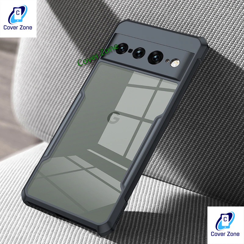 For Google Pixel 7 Pro Shockproof TPU Bumper Clear Acrylic Mobile Phone Case Back Cover (Back Case Cover