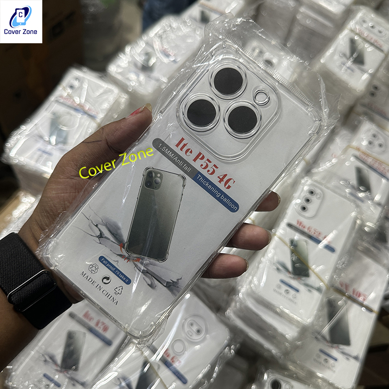 For itel P55 CRYSTAL CRACK ORIGINALS SOFT CASE CASING CLEAR TPU COVER