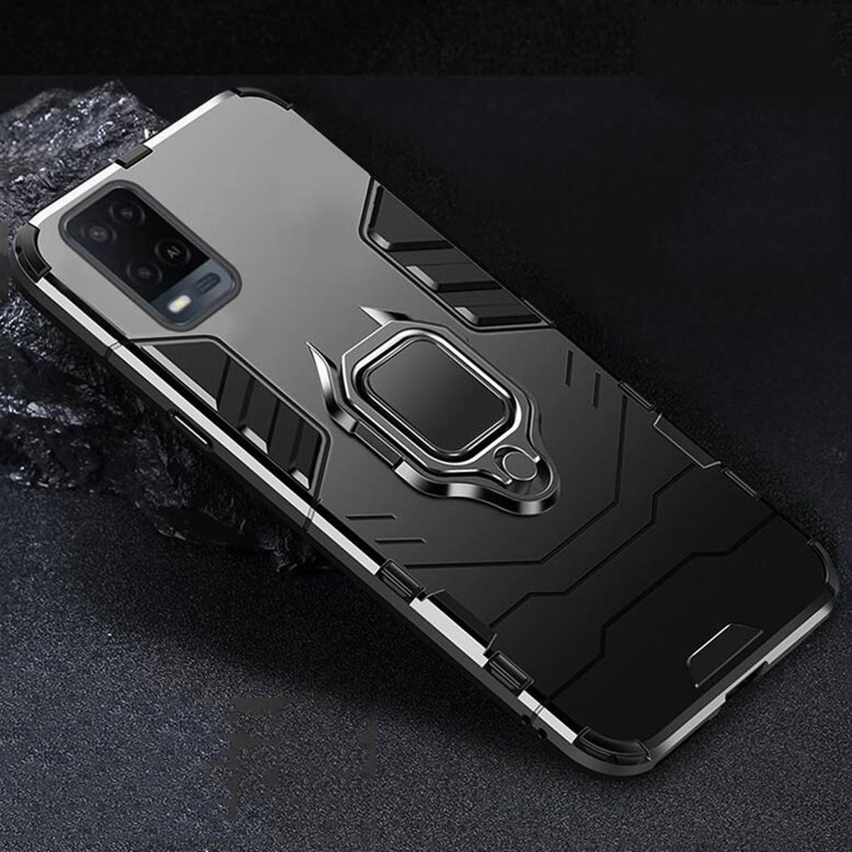 Icasecover for Oppo A54 hard case shockproof car magnetic stand Holder back cover