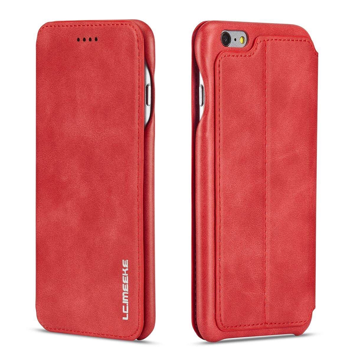 Lthmy for 6/6S 4.7 fit flip PU leather magnetic closure card holder stand case cover