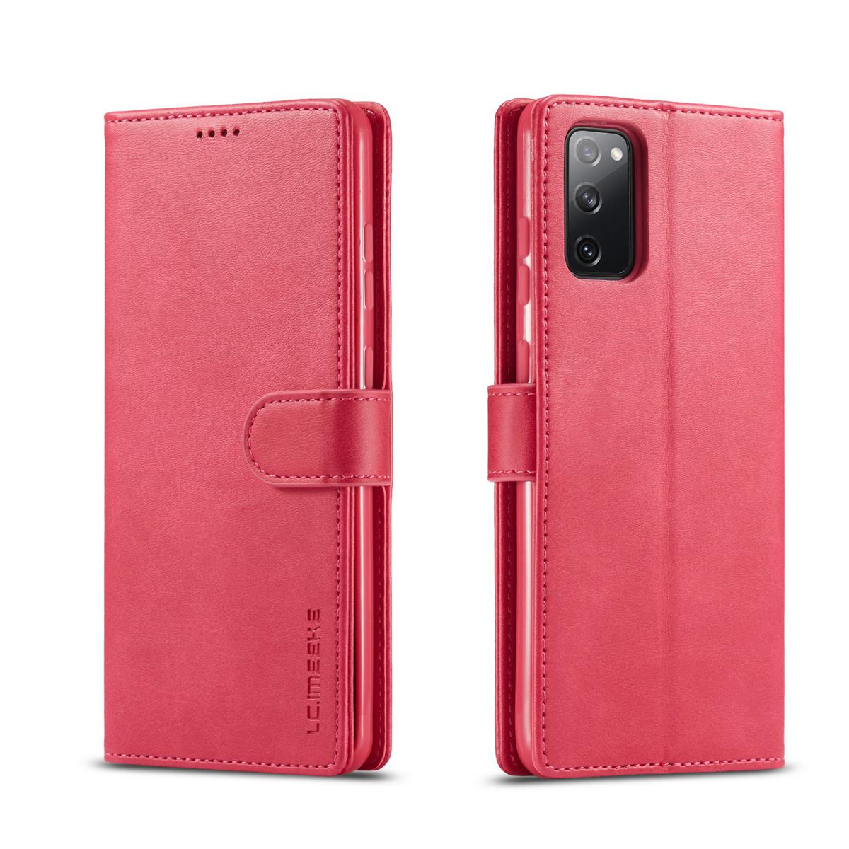 For Samsung Galaxy S20 plus phone case PU leather magnetic card holder case shockproof TPU inner flip stand cover