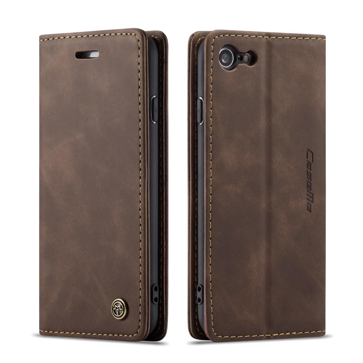 High quality R magnetic flip leather case for SE 2020 phone case wallet card cover