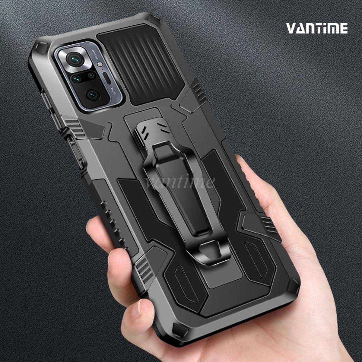 Vantime for Xiaomi Redmi Note 10 pro 4g belt clip case kickstand slim phone cover