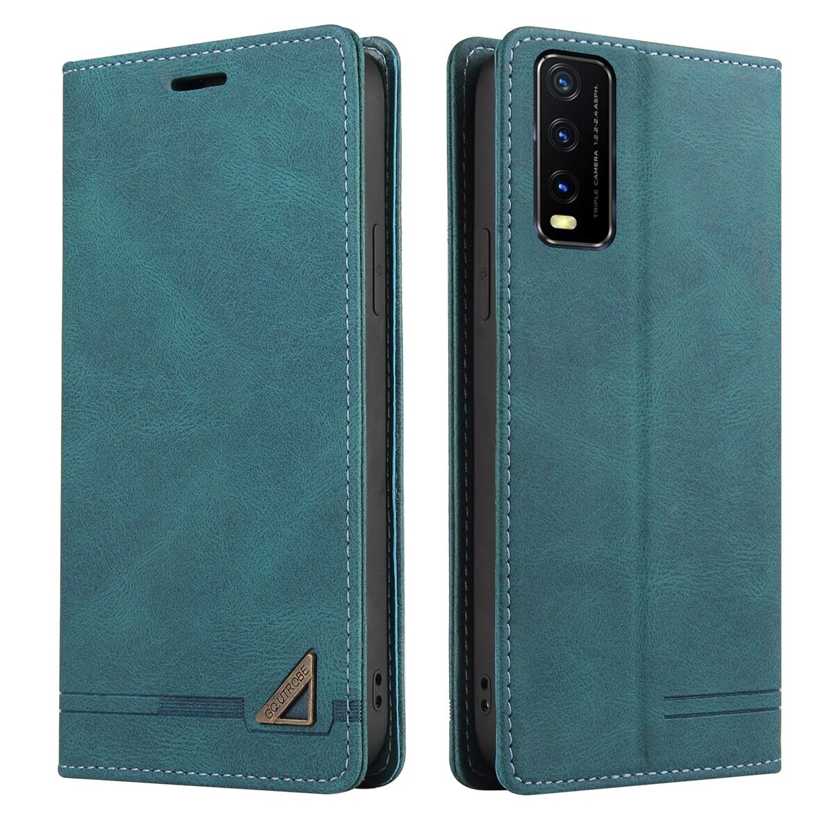 R leather wallet flip-in card slot magnetic closure protective cover for Vivo Y20 /Vivo y20i/Vivo y12s/Vivo y12a/Vivo y20s/Vivo phone case cover